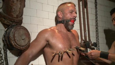 Muscled hunk Dirk Caber relentlessly tormented